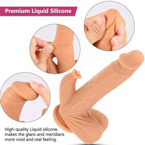 4 IN 1 Clitoral Stimulation Suction Cup Realistic Dildo