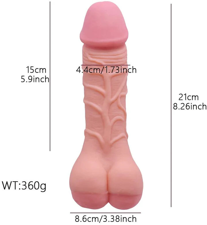 Double Function Hollow Penis Sleeve And Soft Realistic Dildo