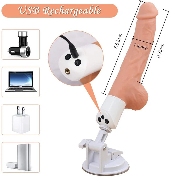 Automatic Thrusting Dildo G spot Vibrating Sex Machine