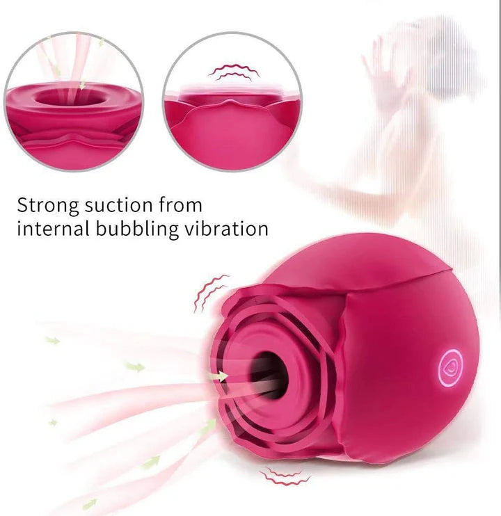 Rose Shape Vagina Sucking Vibrator