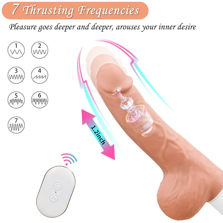 Automatic Thrusting Dildo G spot Vibrating Sex Machine