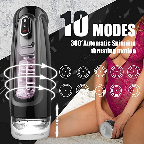 10 Modes Automatic Thrusting Rotating Male Masturbator