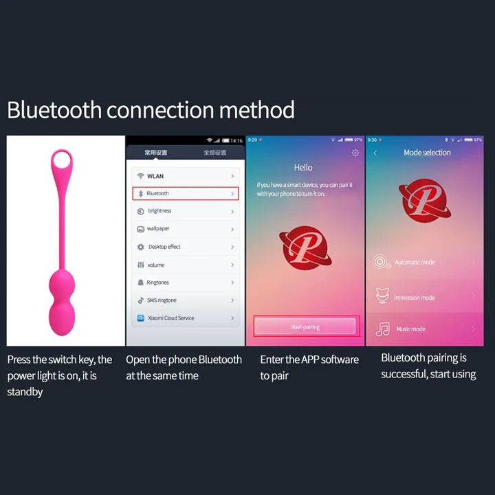 Bluetooth Control G Spot Vibrator Vaginal Ball