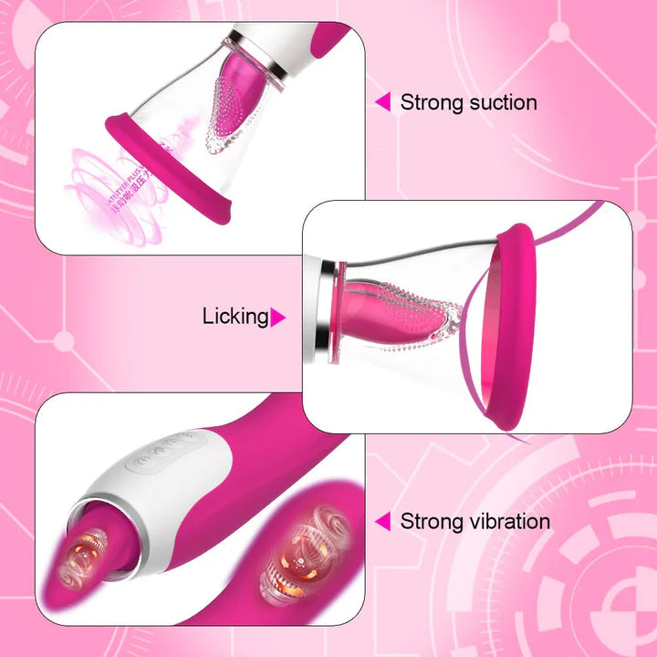 Sucking Vibrator With Tongue