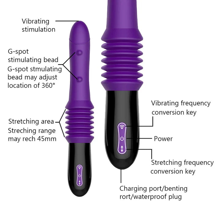 Automatic Female Stretching Sex Machine Vibrator