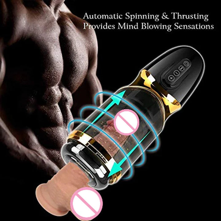 Automatic Piston Rotating Sucking Male Masturbator Cup