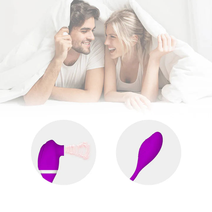 2 in 1 G-spot Stimulate and Clit Suction Vibrator