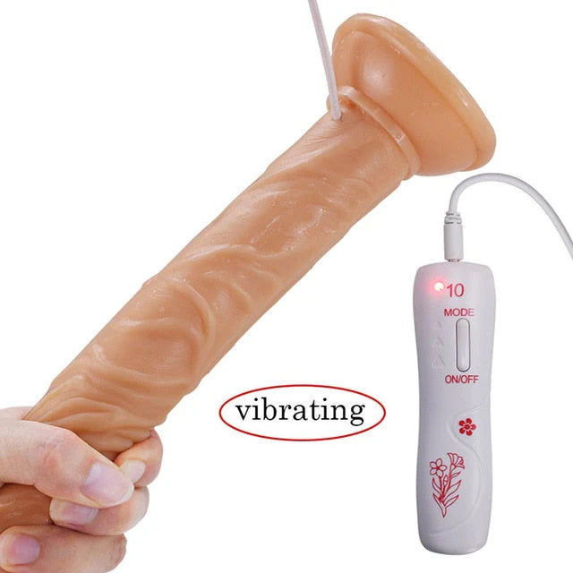 Double Motor Realistic Dildo Vibrator