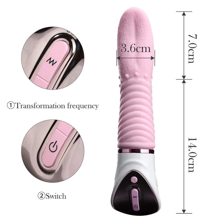 10 Speed Tongue Oral Sex G Spot Vibrating Massager