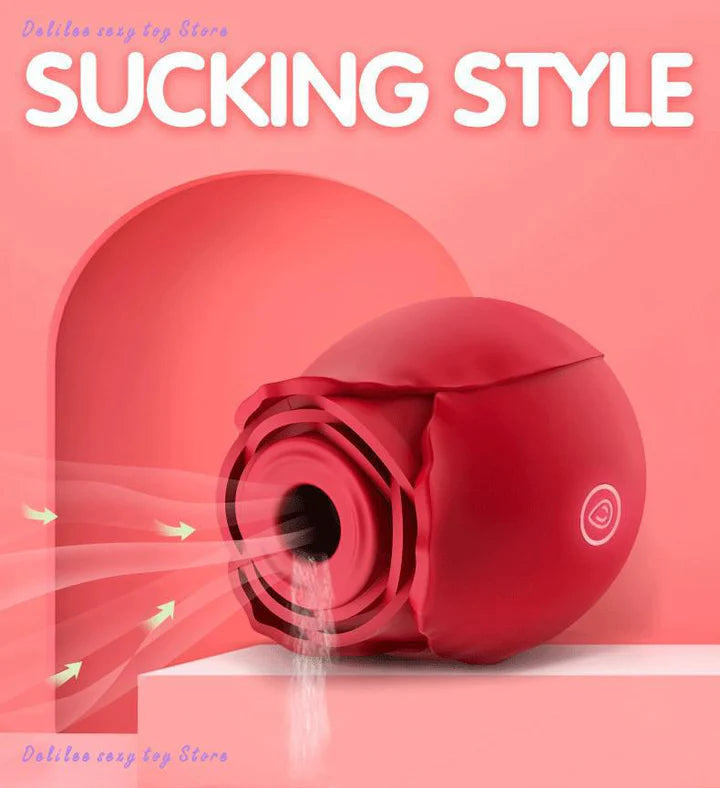 Rose Toy with Tounge Vibrator Clit Stimulator