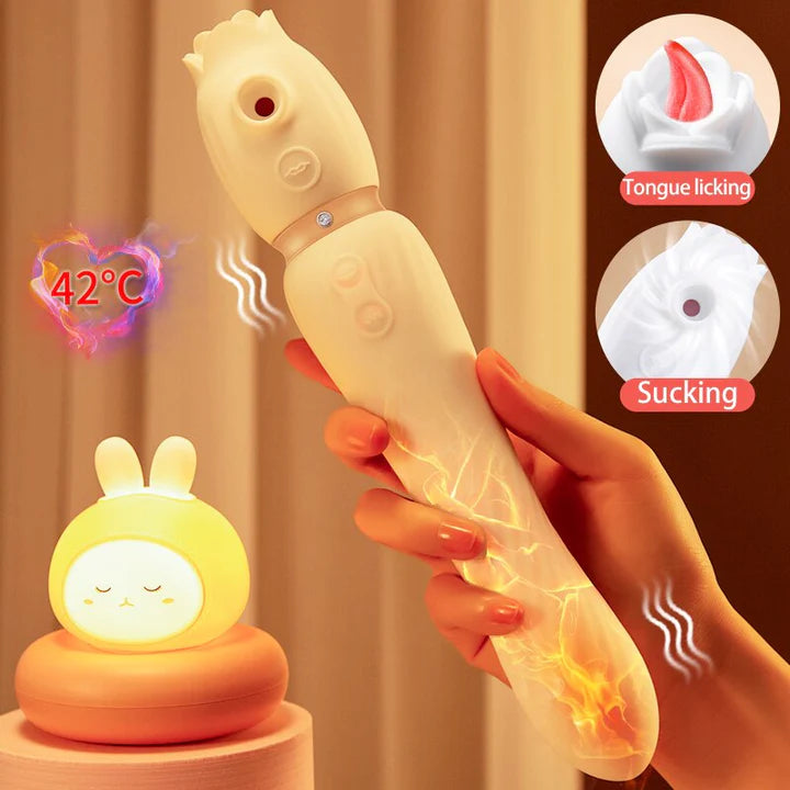 Clitoral Sucking Vibrator Tongue licking Wand Vibrator