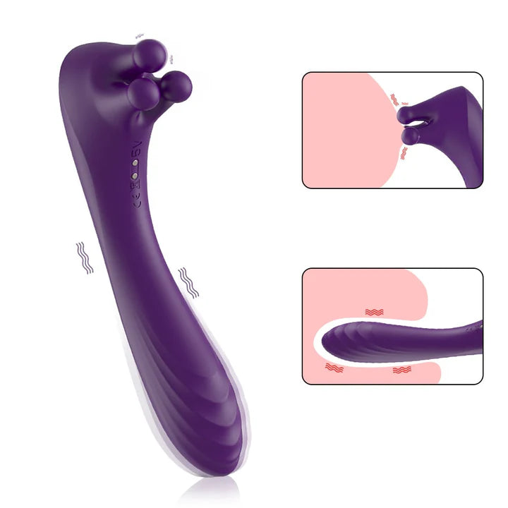 Clitoral Vibrator Trio of Fondling Nubs G Spot Dildo Vibrator