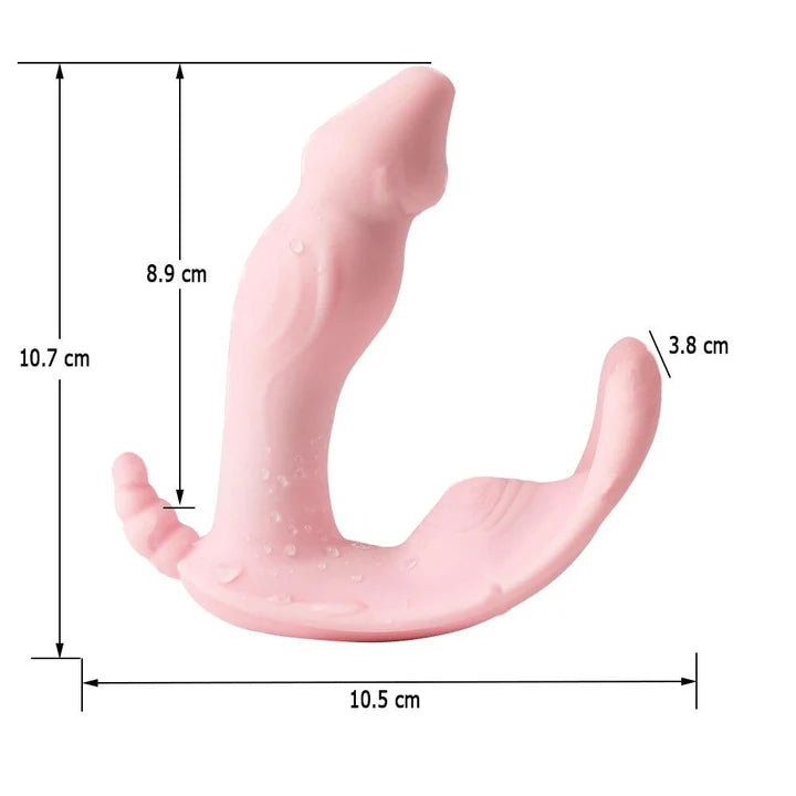 Wireless Remote Control Wearable Butterfly Dildo Vibrator